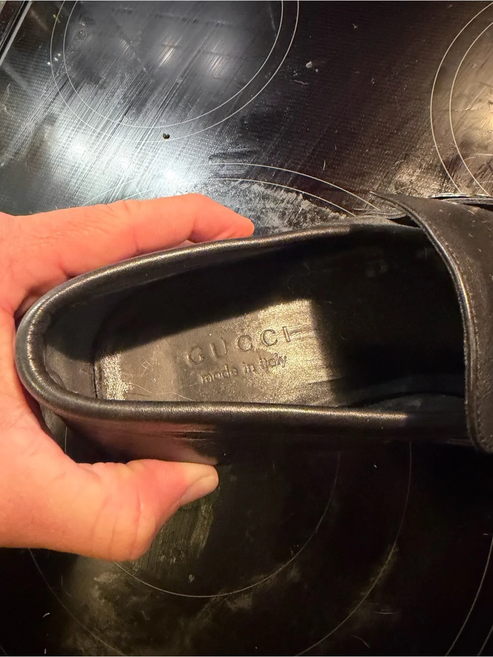 Gucci Interlocking G Leather Horsebit-Style Loafers – Black